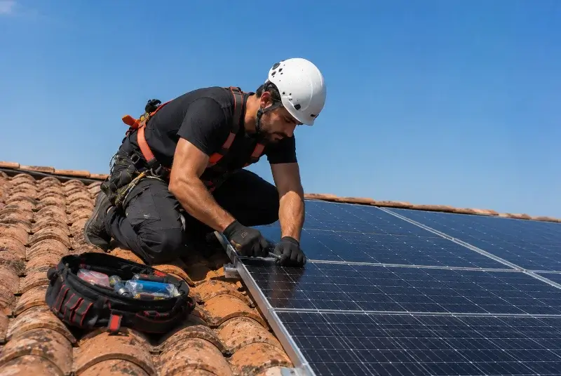Maintenance et monitoring de panneaux solaires à Rives-d'Autise